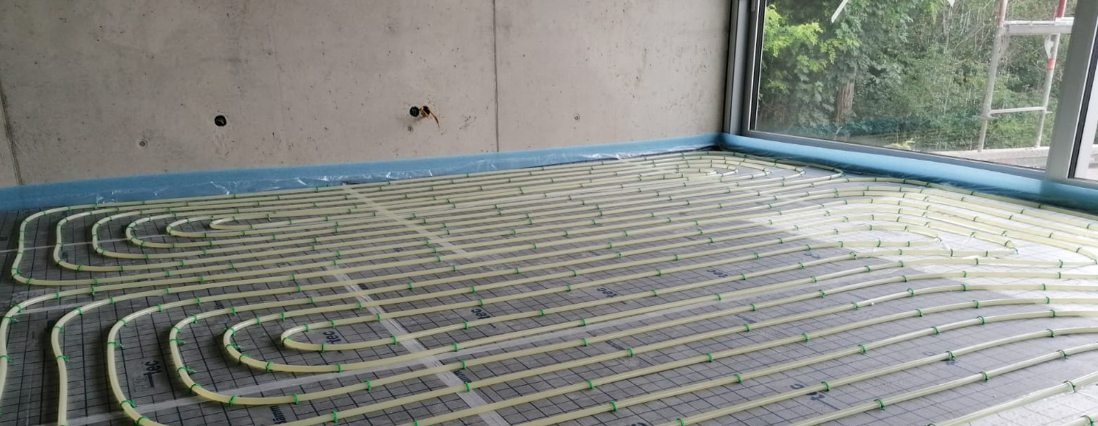 Wand- und Fußbodenheizung